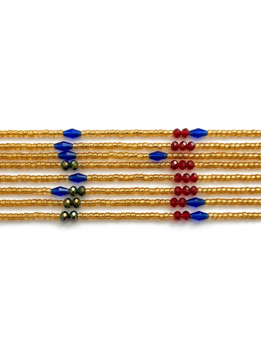 Gold Blue & Green
