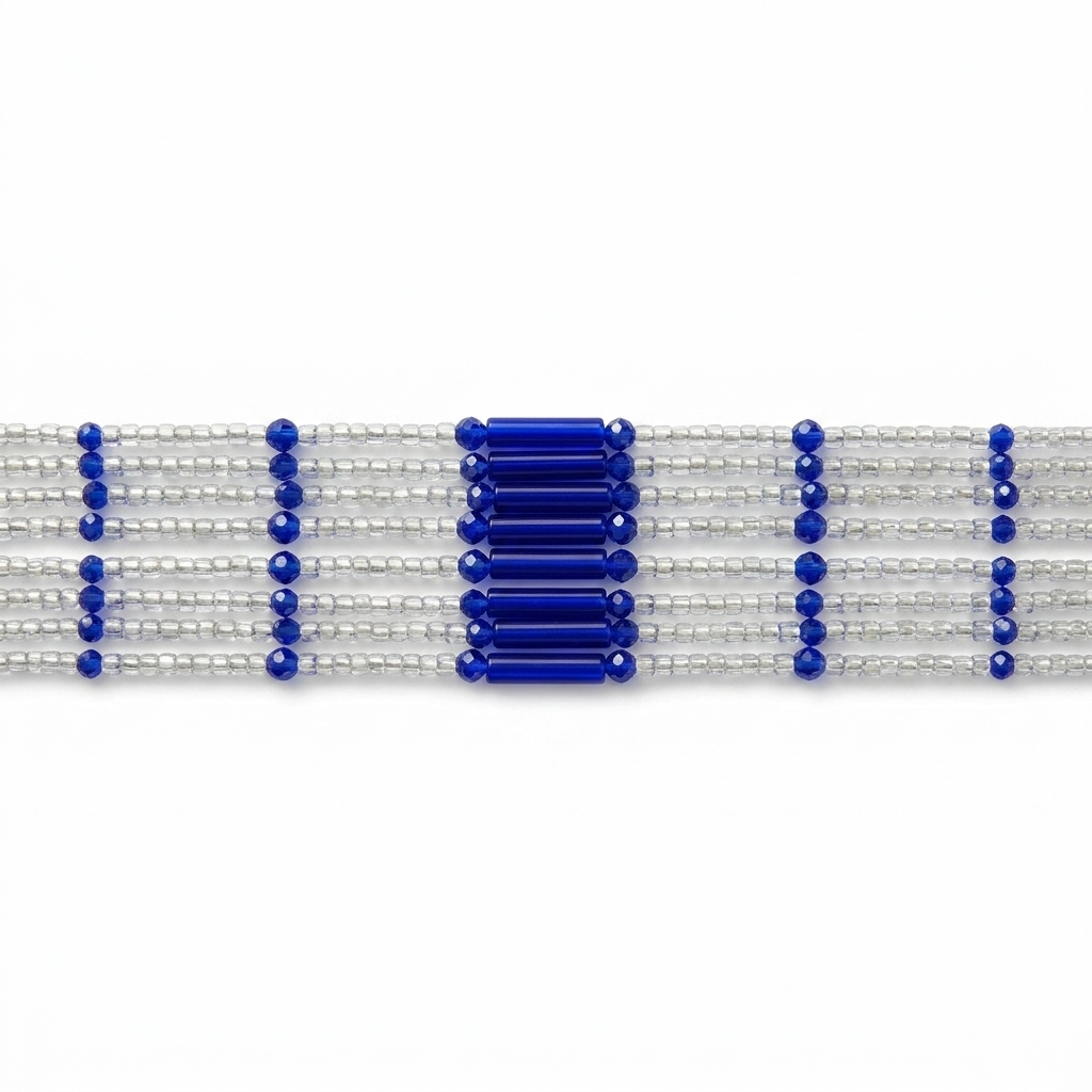 Silver & Blue Crystals