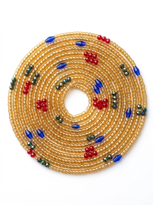 Gold Blue & Green