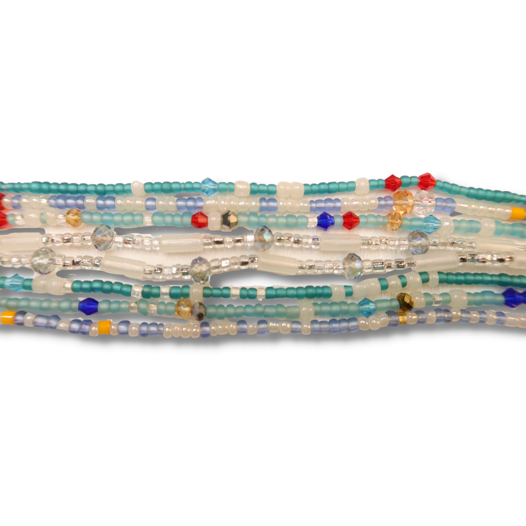 Light Blue Waist Bead Bundle
