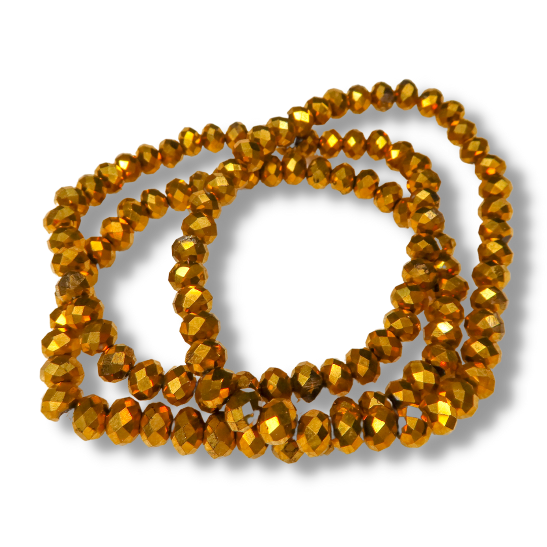 Dark Gold Crystal Bracelet