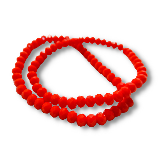 Hot Orange Crystal Bracelet