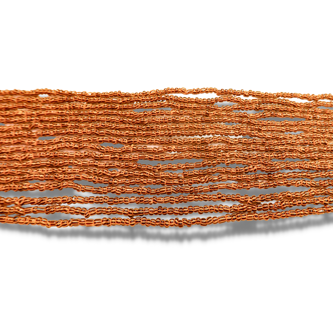 Brown & Yellow Traditional Waist Trimming Beads