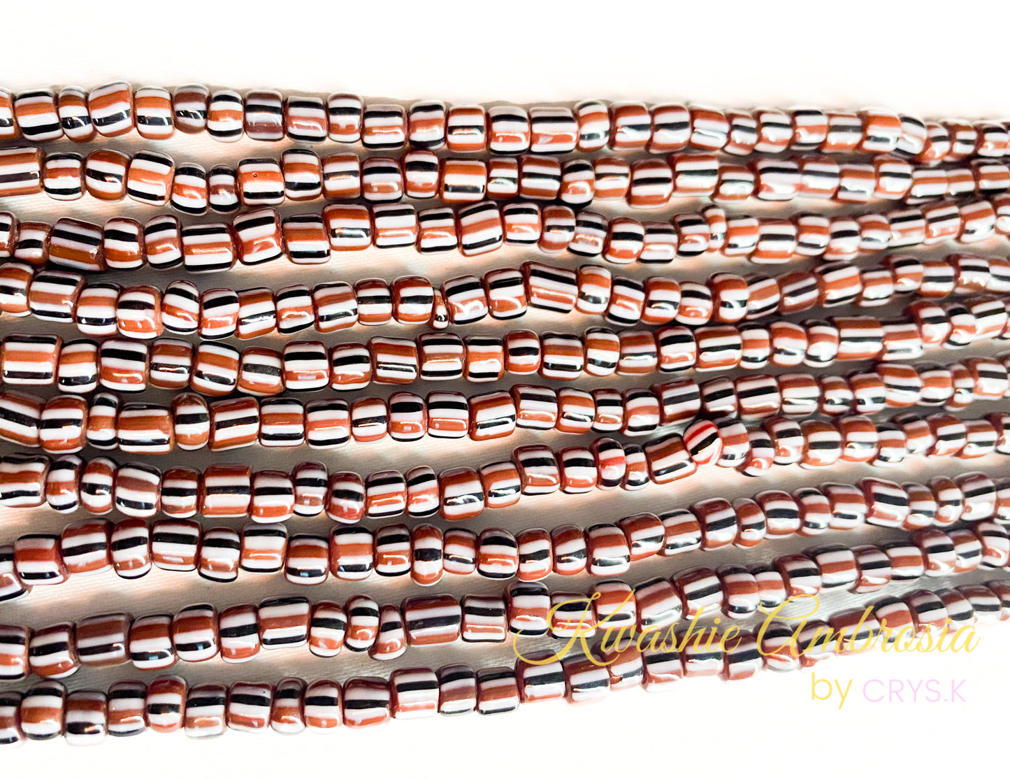 Brown & Black Traditional Waist Trimming Beads