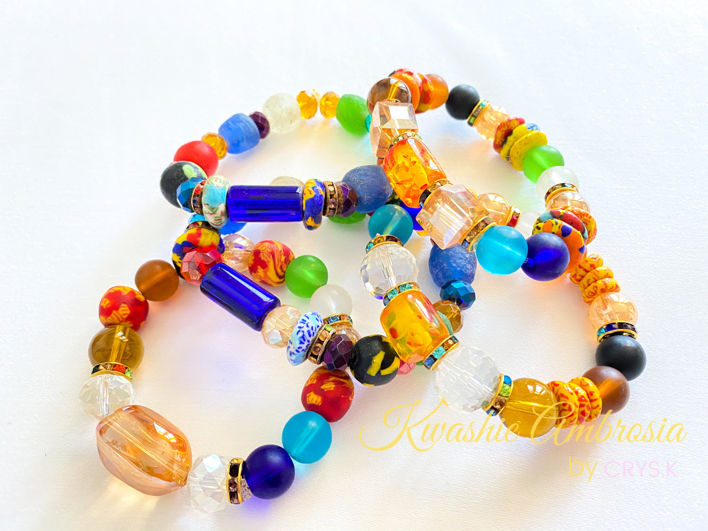African Stone & Crystal Bracelets