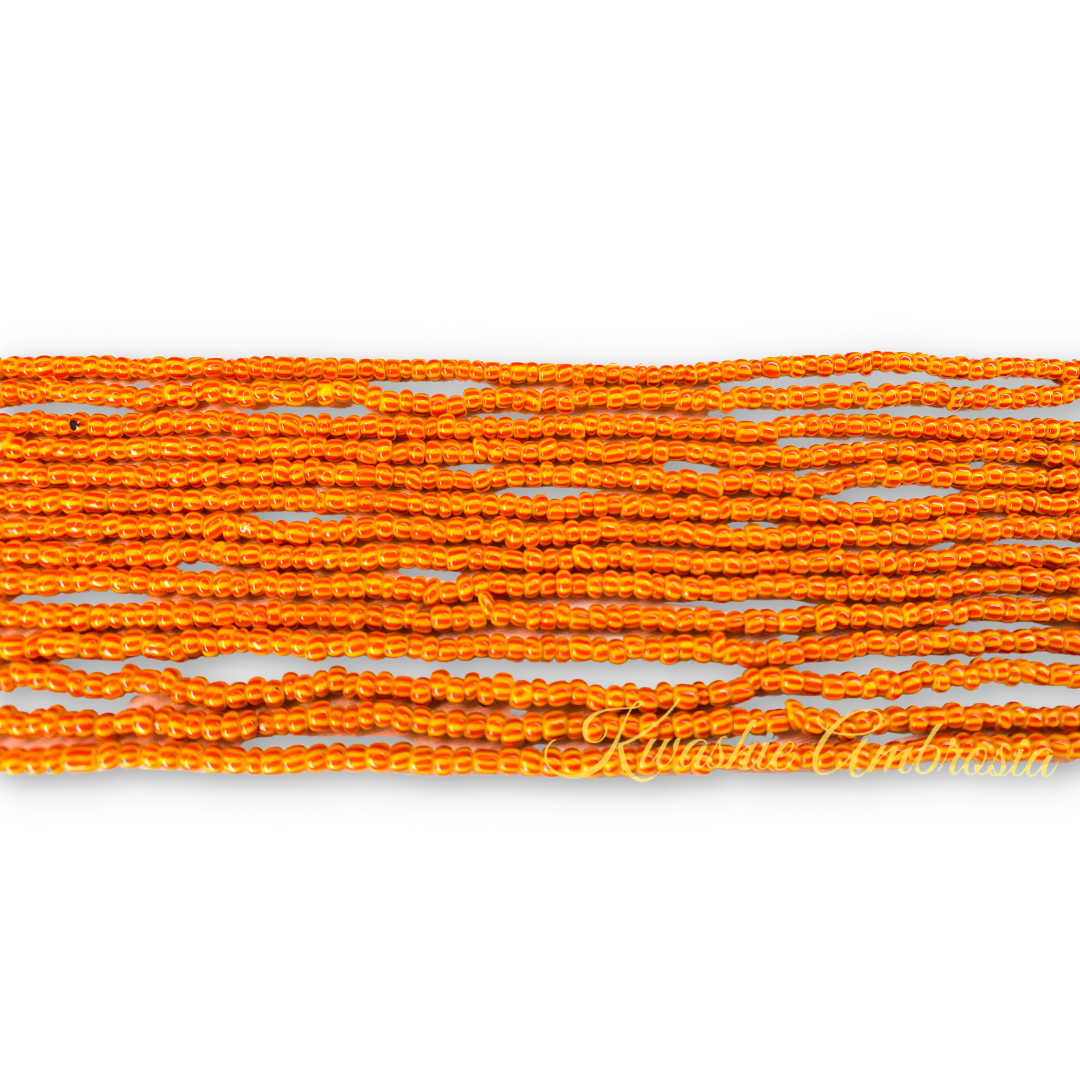 Orange Traditional Waist Trimming Beads